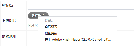 启用flash插件上传