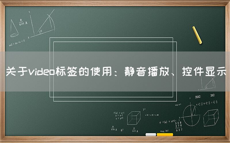 关于video标签的使用：静音播放、控件显示(图1)